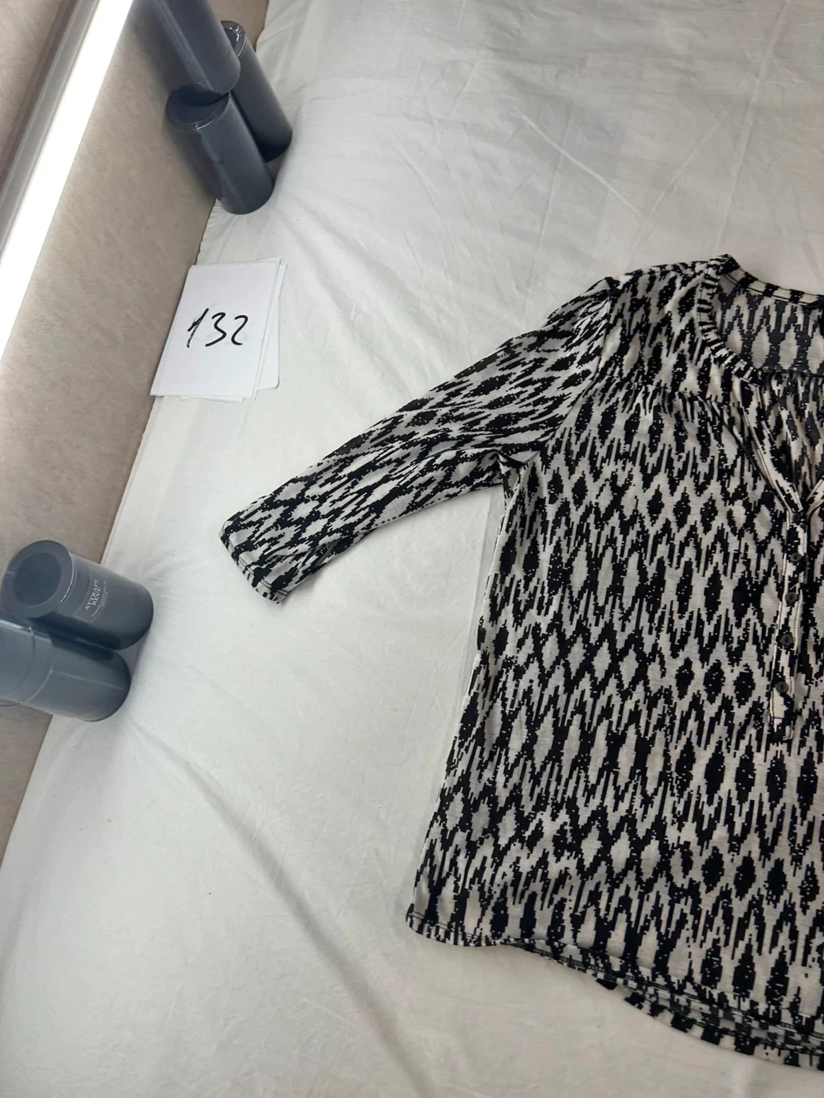 Vintage zwart-witte blouse h&m – photo 3